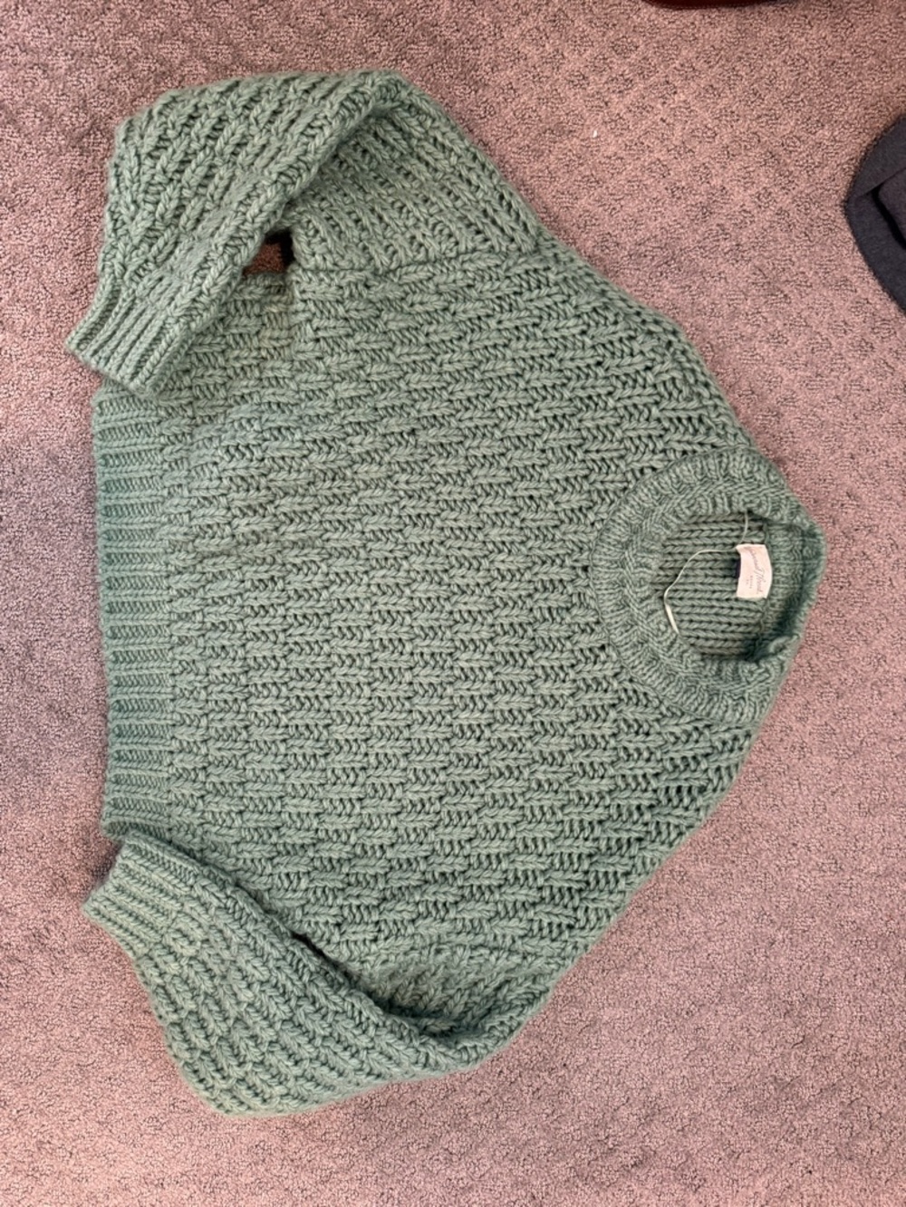 Universal Thread Sage Green Chunky Knit Turtleneck Sweater